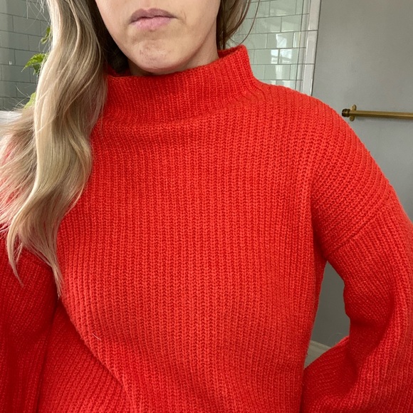 A New Day Turtleneck/Mock Neck Balloon Sleeve Sweater - Picture 5 of 7